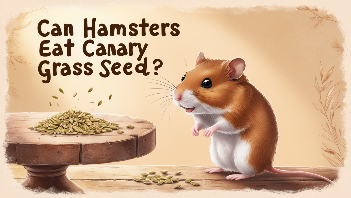 Can Hamsters Eat Canary grass seed