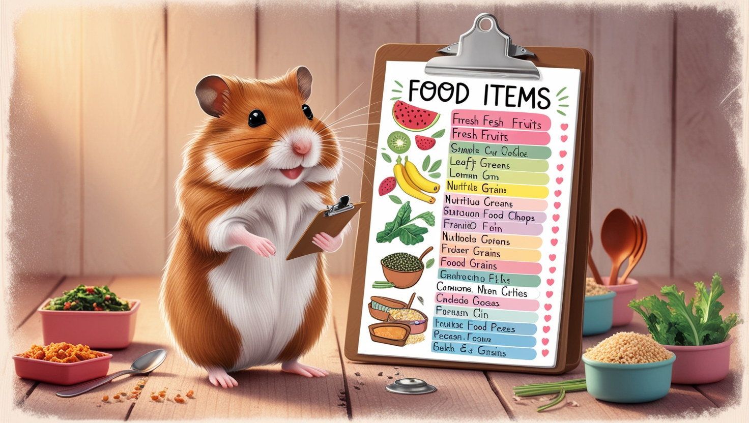 Dwarf Hamster Food List