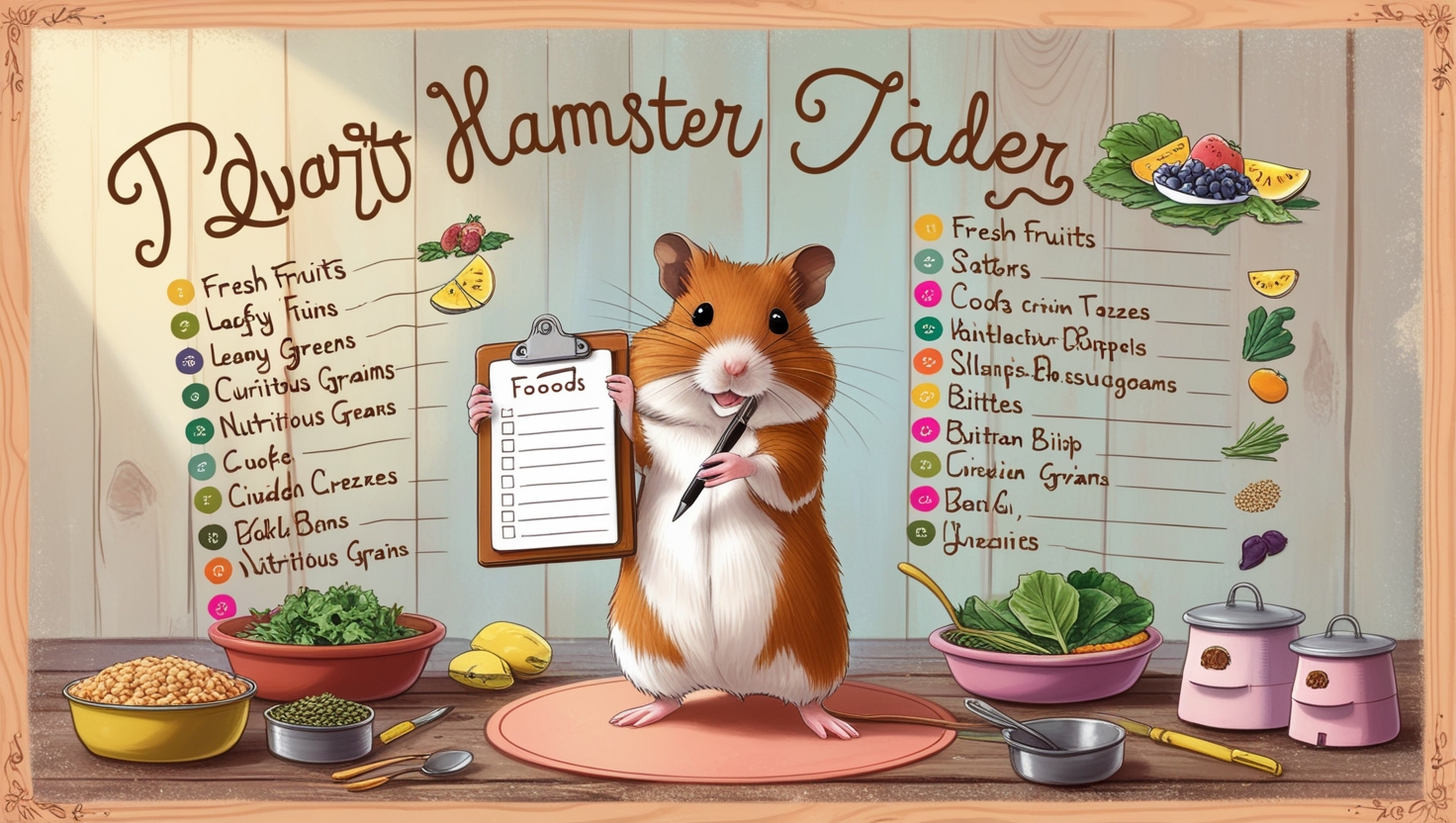 Dwarf Hamster Food List